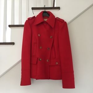 Michael Kors Short Red Winter Coat Size 4
